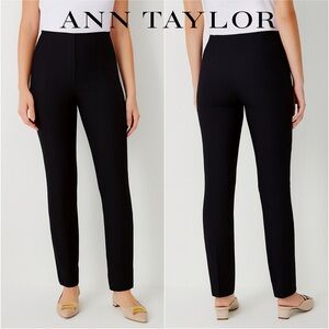 Ann Taylor Slim-Leg The Audrey Black Pants NWT Size 6 Work Wear Essentials $98